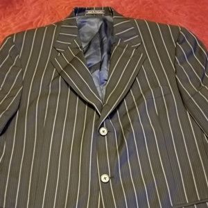 Men's Navy Blue Pin-Stripped Suite